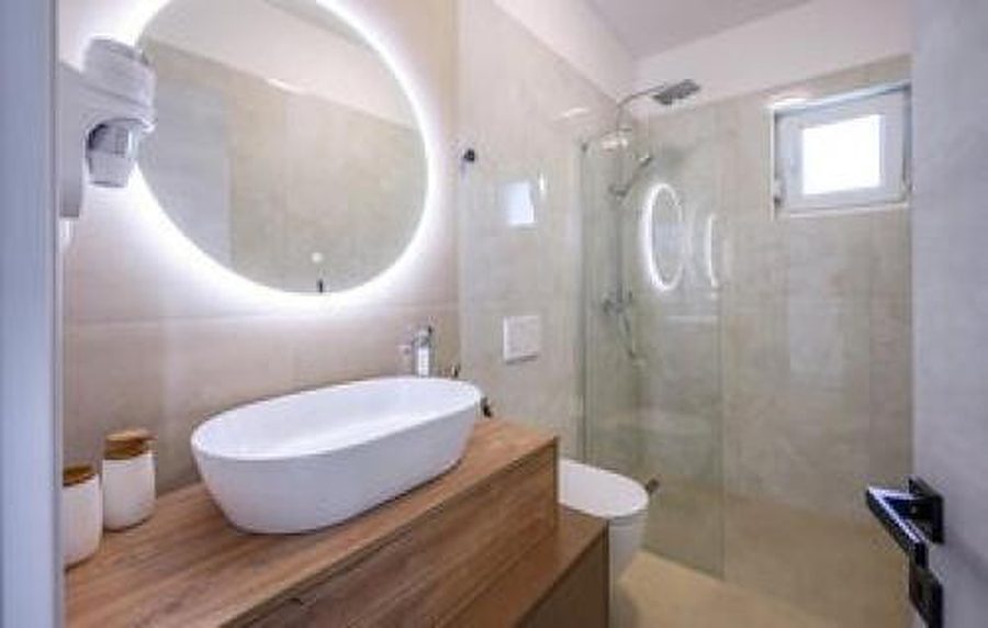 Bathroom with a walk-in shower