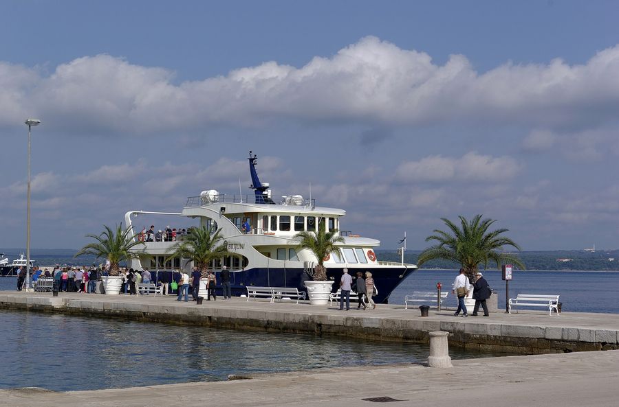 The boat to the Brijuni islands