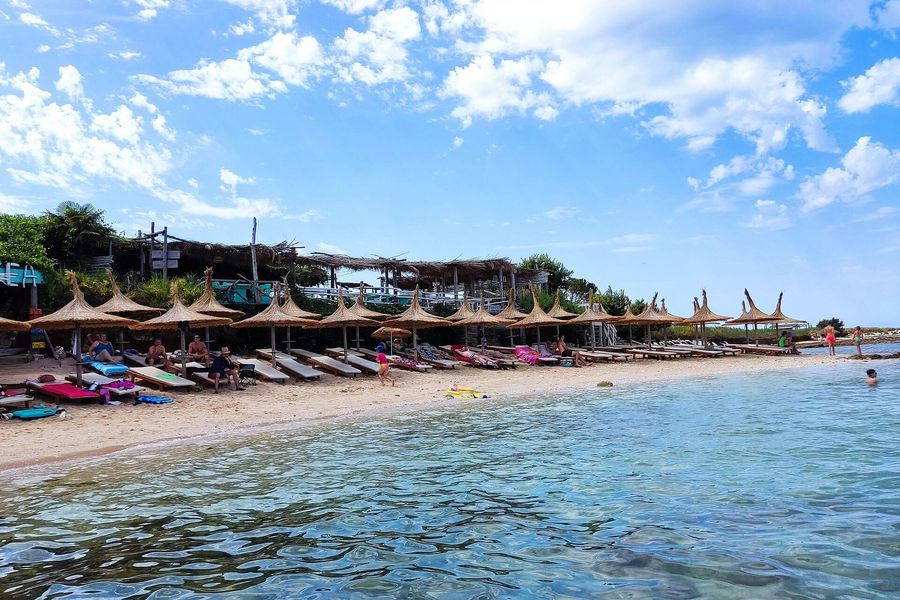 A beach on the coast near Ližnjan