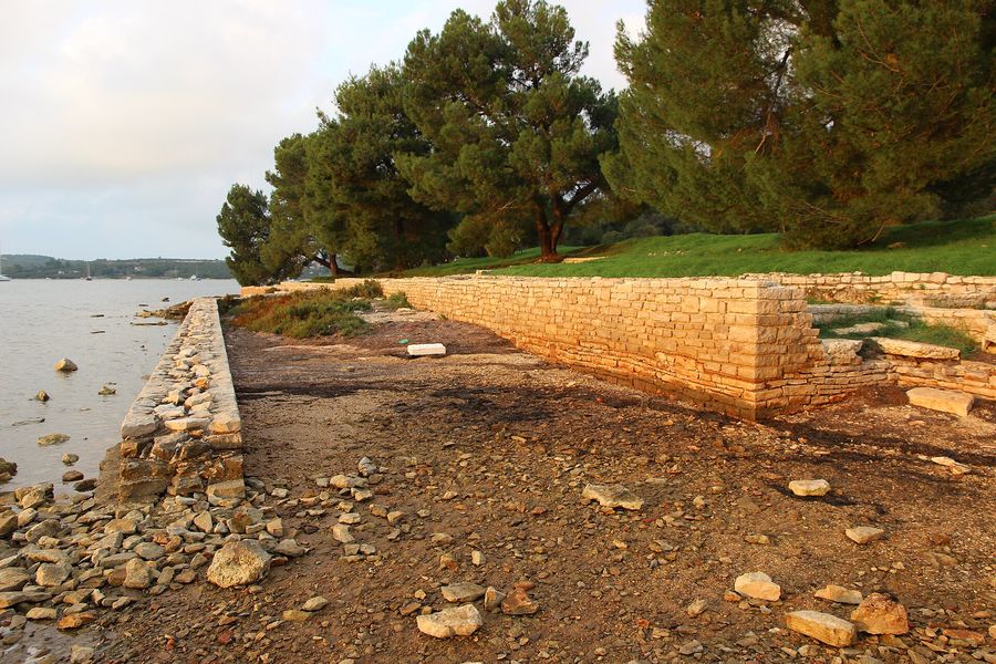 The Roman villa on the Vižula peninsula in Medulin
